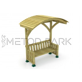 14 PB Arched Roof Pergola